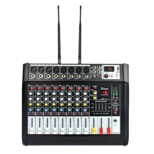 Huain 6-channel Microphone Mono Input Mixer with Built-in Amplifier HD-D7MI